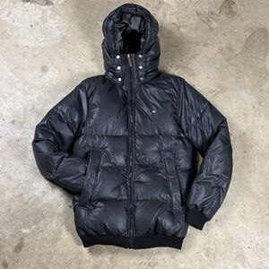 Men’s Small J. Lindbergh Down Filled Black Puffer Jacket with Hood